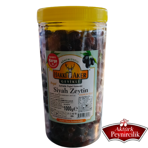 HAKKI AKER SİYAH ZEYTİN KIVIRCIK SELE XS 1000G